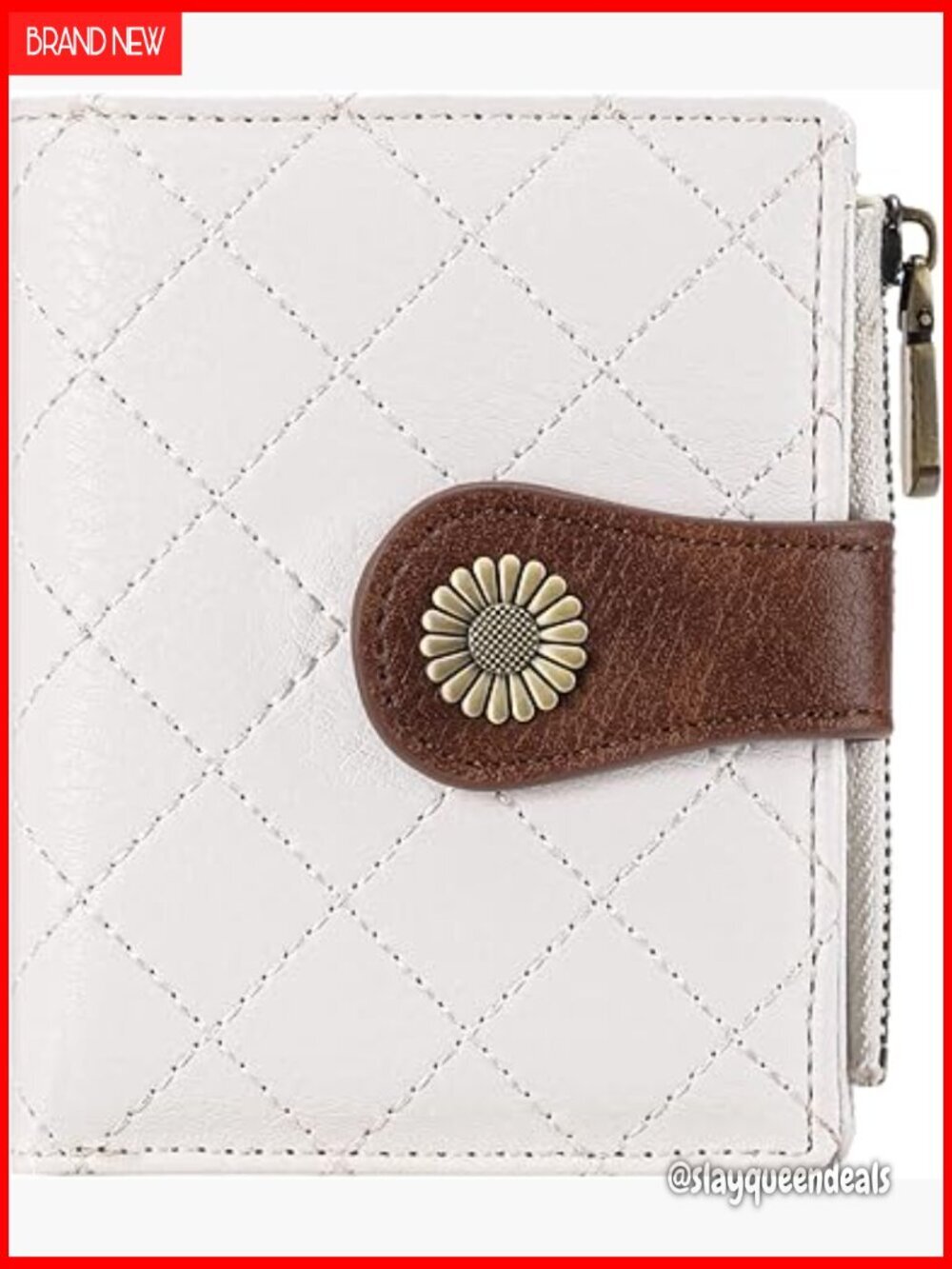 RFID Blocking Leather Bifold Wallet with Zipper Coin Pocket